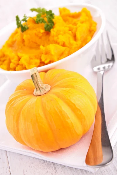 Pumpa puré — Stockfoto