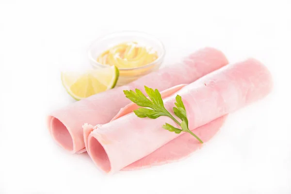 Ham rolls — Stock Photo, Image