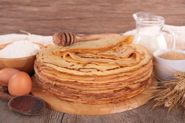 Lezzetli krep yakın çekim