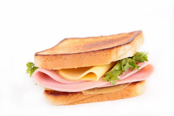 Sandwich met ham — Stockfoto