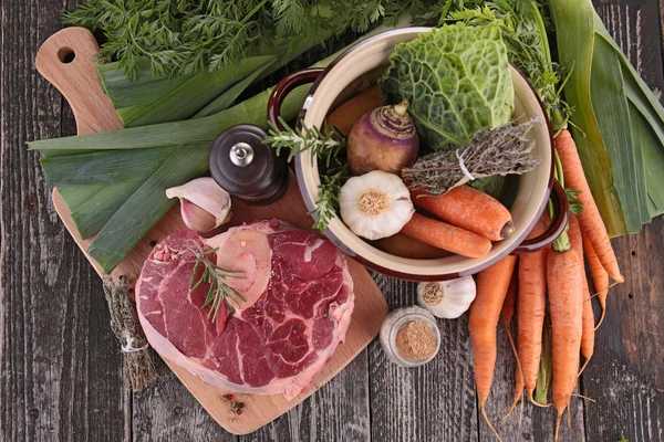 Vegetable and beef — Stock Photo, Image