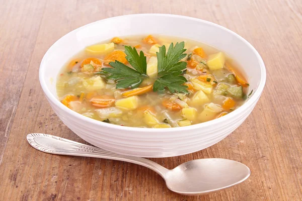 Supă în castron — Fotografie, imagine de stoc