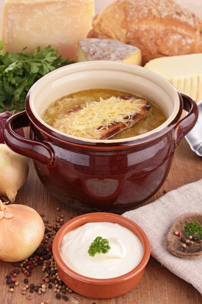 Sopa de cebolla — Foto de Stock