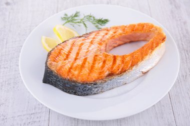 ızgara somon steak
