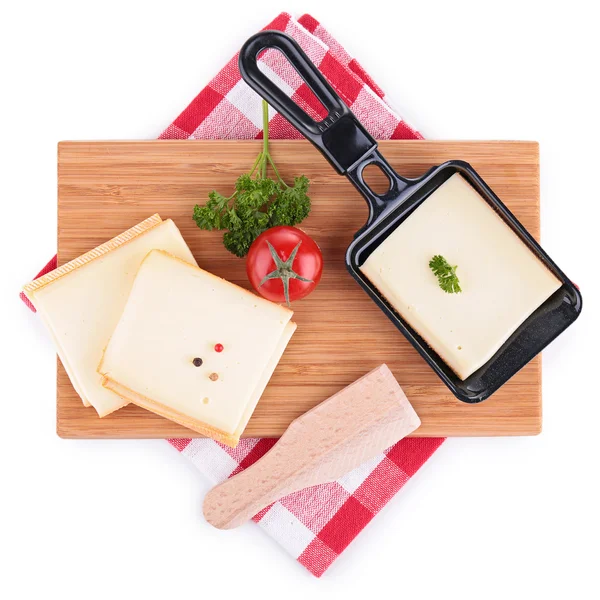 Raclette сиру — стокове фото