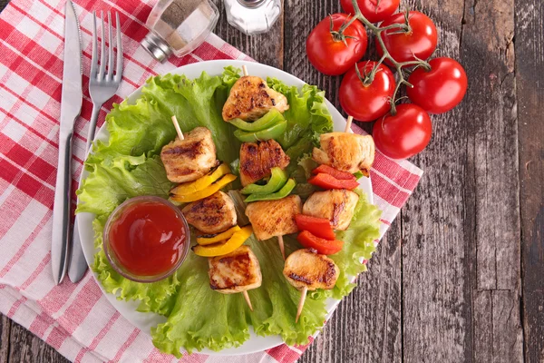 Carne grelhada saborosa — Fotografia de Stock