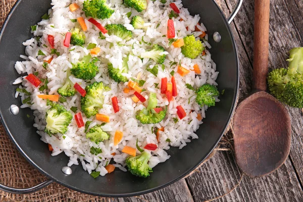 Ryż i warzywa — Zdjęcie stockowe