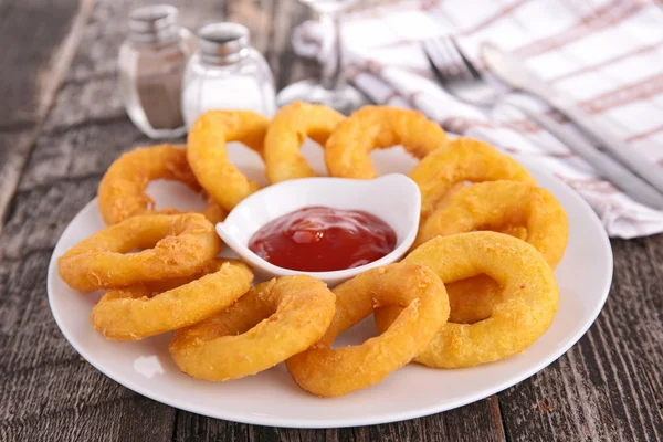 Fried calamari — Stock Photo, Image