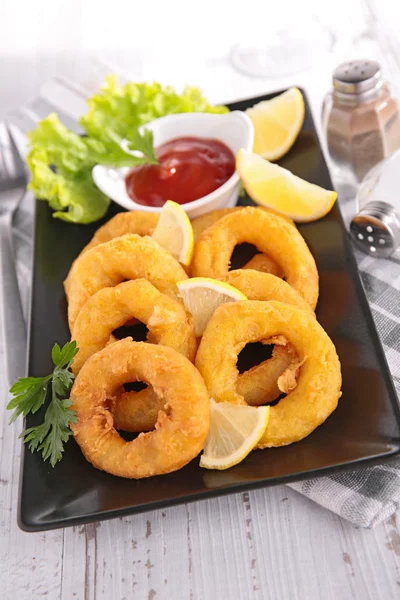 Gebakken calamares — Stockfoto