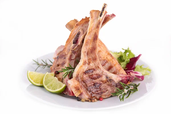 Grilled lamb rib — Stock Photo, Image