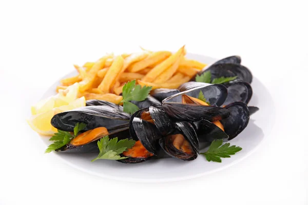 Boiled mussel — Stock Photo, Image