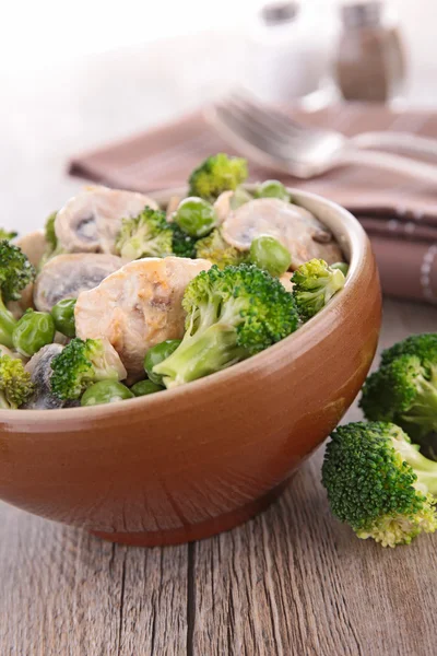 Broccoli en kip — Stockfoto