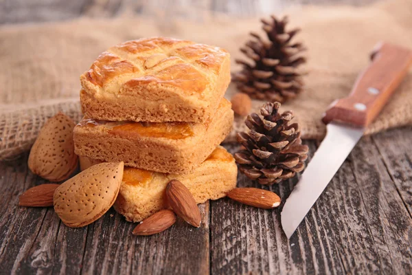 Bolo de amêndoa — Fotografia de Stock