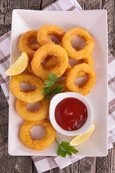 Gebakken calamares — Stockfoto