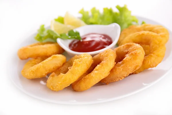 Gebakken calamares — Stockfoto