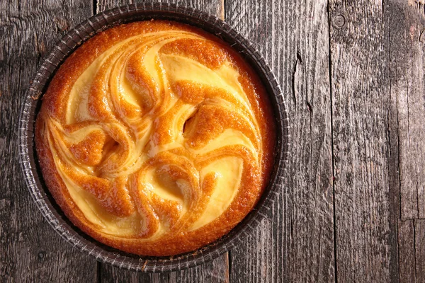 Zitronenkuchen aus nächster Nähe — Stockfoto