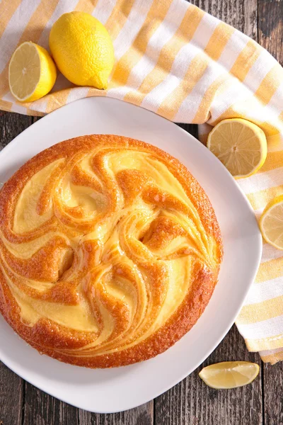 Gâteau au citron gros plan — Photo