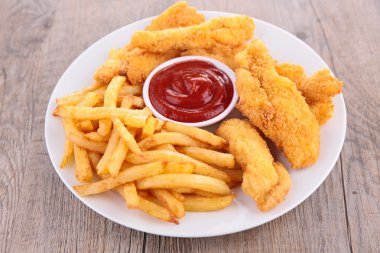 Fish and chip clipart