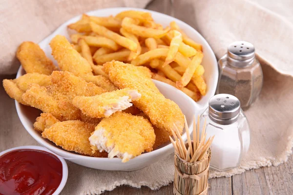 Breaded meat or fish — Stock Photo, Image