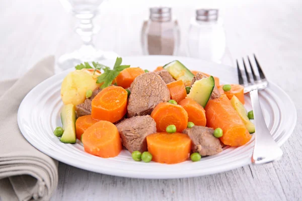 Carne de vacuno y verduras — Foto de Stock