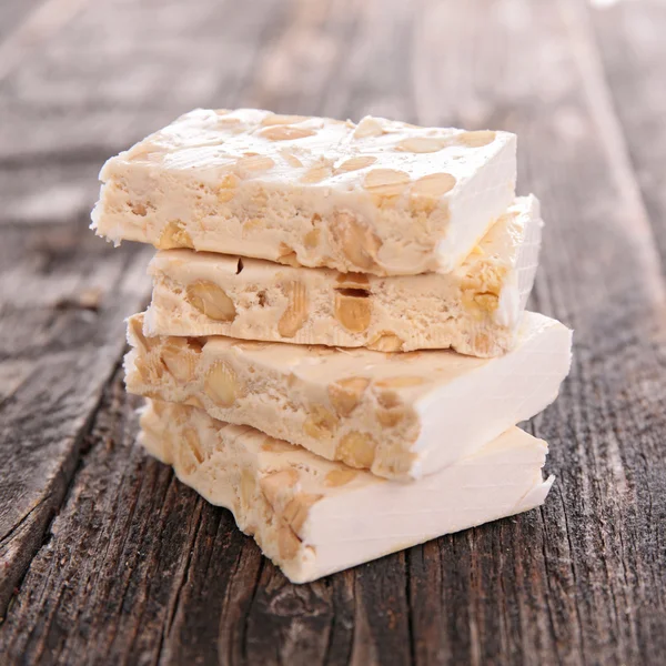 Nougat with nuts — Stock Photo, Image