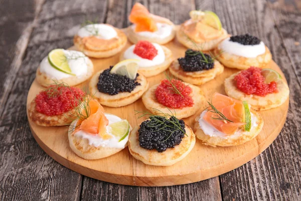 Vários canapés — Fotografia de Stock