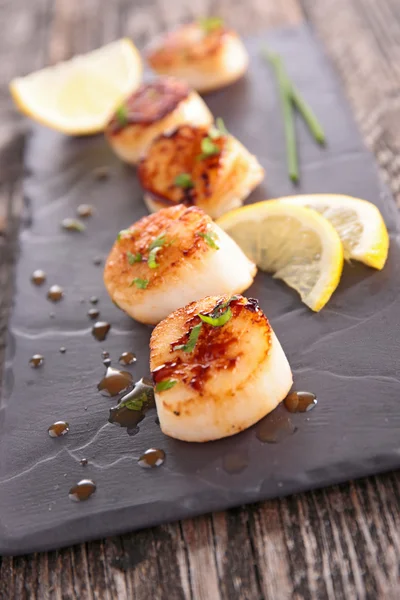 Fried scallop — Stock Photo, Image