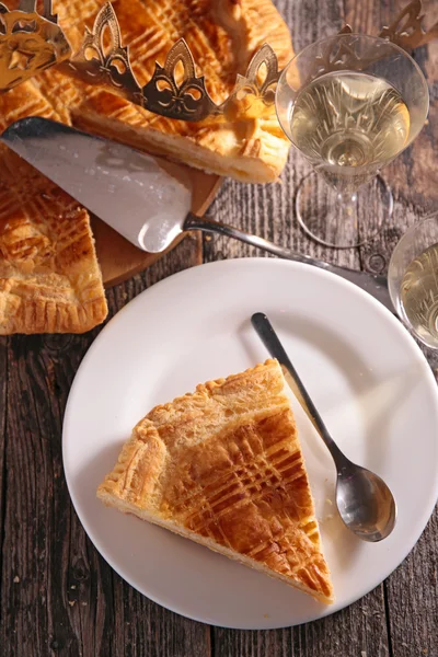 Galette with crown — Stock Photo, Image