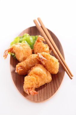 Kızarmış karides plaka