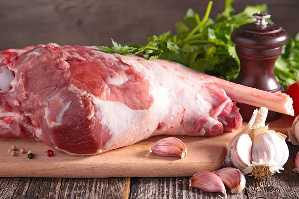 Leg of lamb close up — Stock Photo, Image