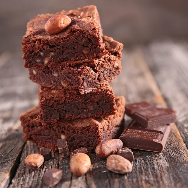 Choklad brownie kaka — Stockfoto