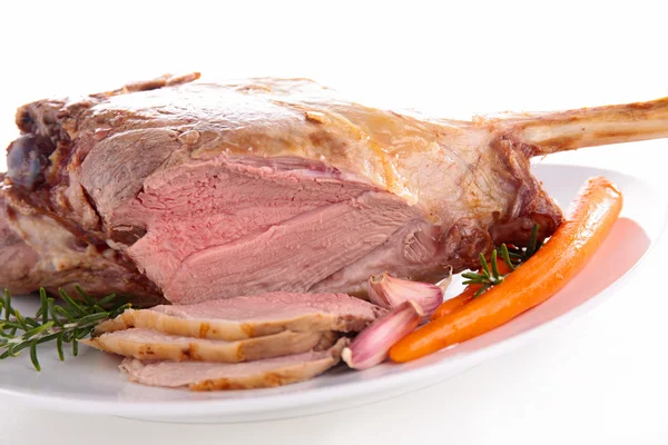 Roast leg of lamb — Stock Photo, Image