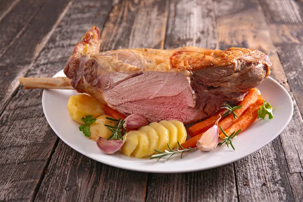 Roast lamb close up — Stock Photo, Image