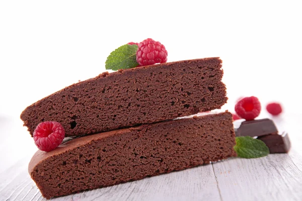 Chocolate cake close up — Stock Photo, Image