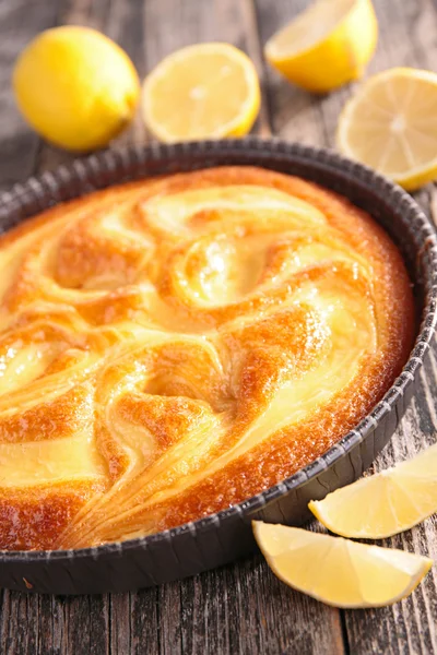 Tasty lemon cake — Stock Photo, Image