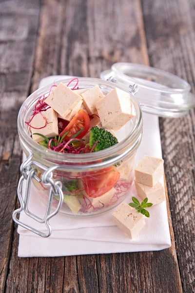 Tofu med grönsaker — Stockfoto