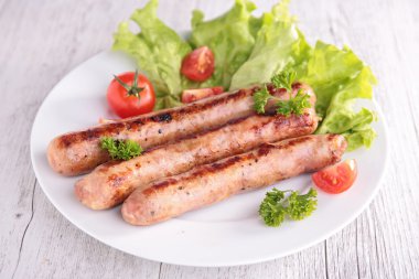 Lezzetli ızgara sosis