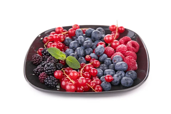 Berry fruit in the plate — Stock Photo, Image