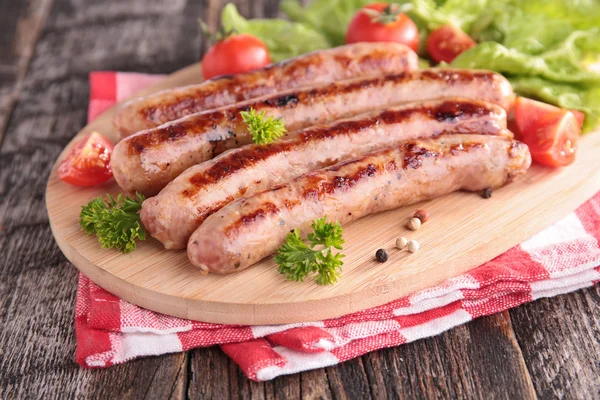 lezzetli ızgara sosis