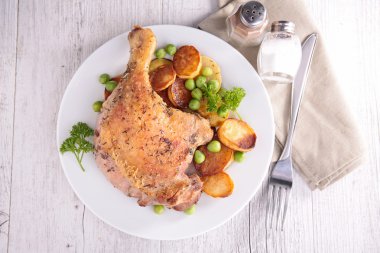 Kızarmış ördek bacak