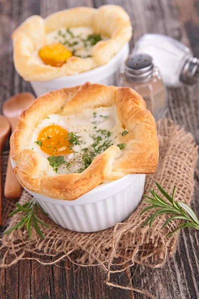 Baked egg — Stock Photo, Image