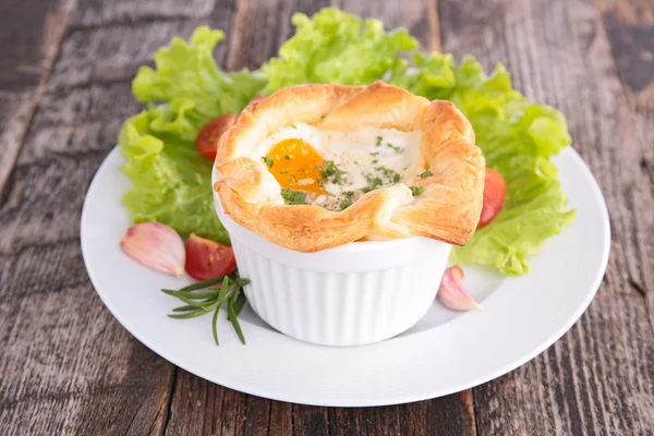 Baked egg — Stock Photo, Image