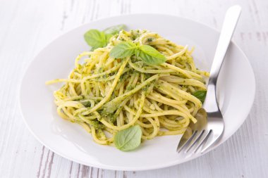 Spagetti ve pesto sos