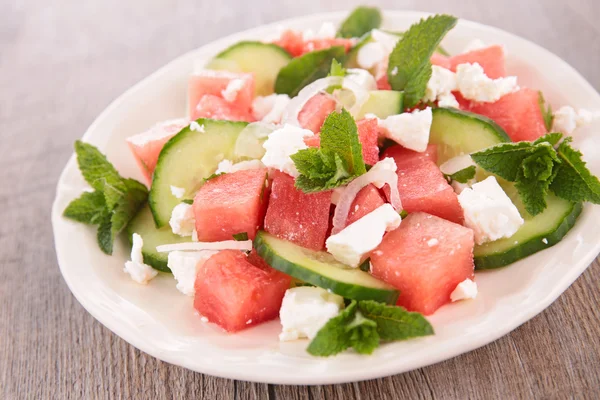 Wassermelonensalat — Stockfoto