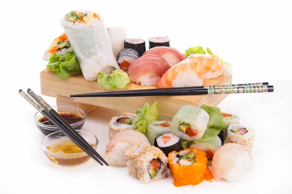 Sushi çeşitleri — Stok fotoğraf