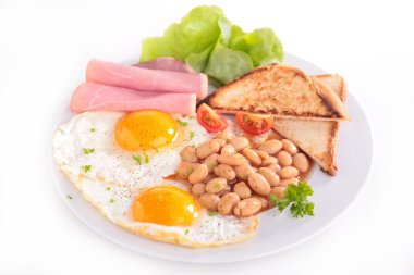 Lezzetli kahvaltı masasında