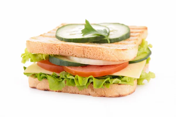 Sandwich fresco con verduras — Foto de Stock