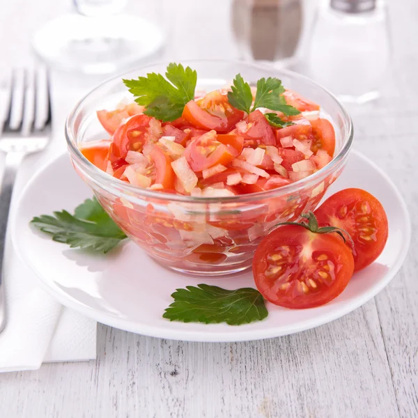 Sałatka z pomidorów warzyw — Zdjęcie stockowe