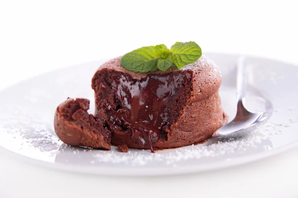 Kuchen mit Schokolade — Stockfoto