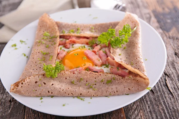 Buckwheat crepe — Stock Photo, Image